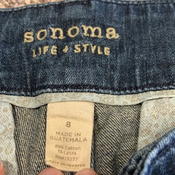 Sonoma wide leg jeans 👖 sz 8 - Picture 5 of 10